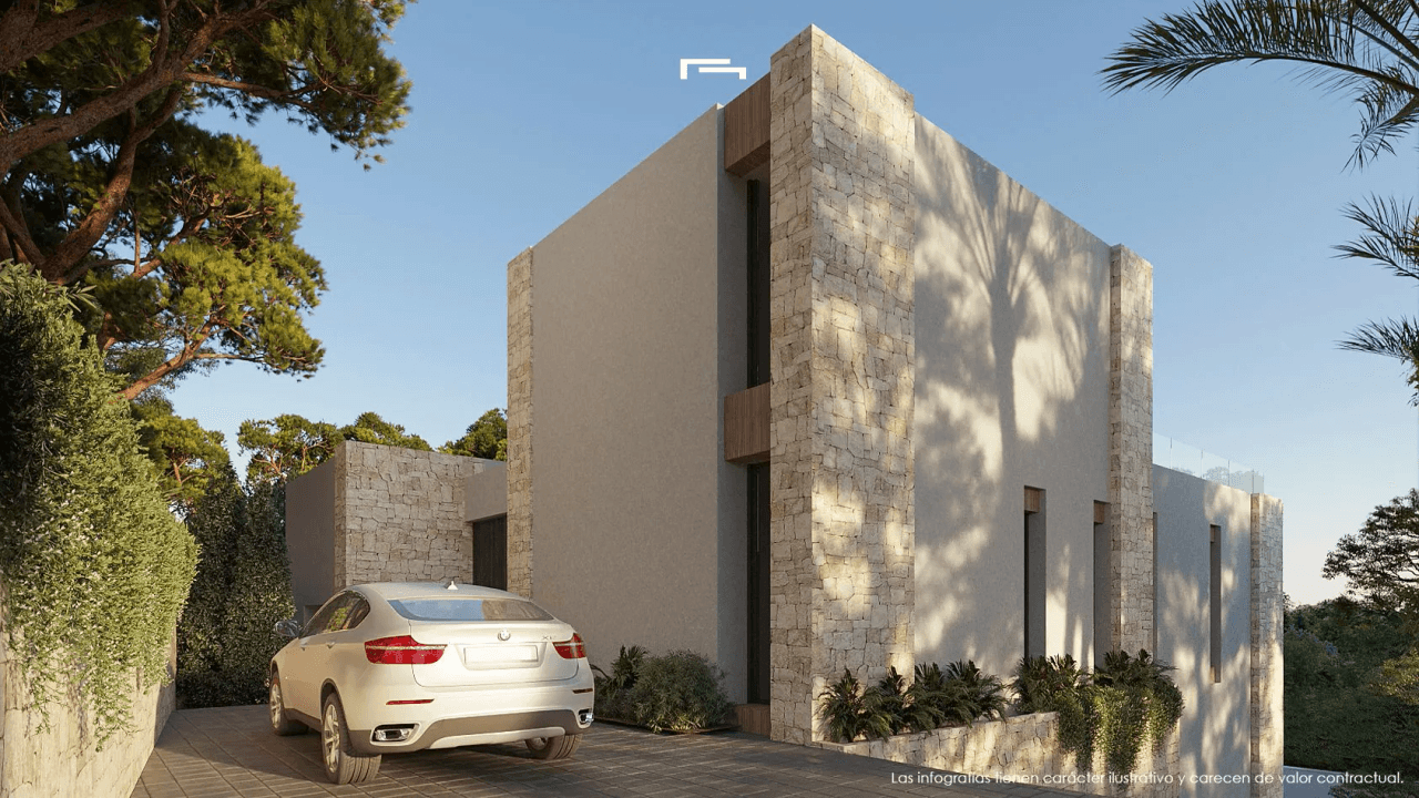 Villa exclusive en construction avec vue sur la mer à San Jaime, Benissa.