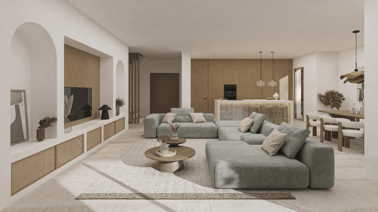 Villa de design ibicenco avec vue sur la mer à vendre à Benissa Costa | La Fustera