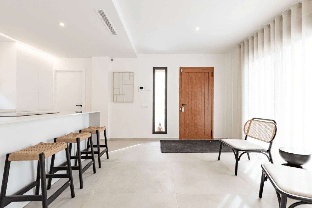 Exclusiva villa de obra nueva en estilo ibicenco en la urbanización San Jaime Benissa