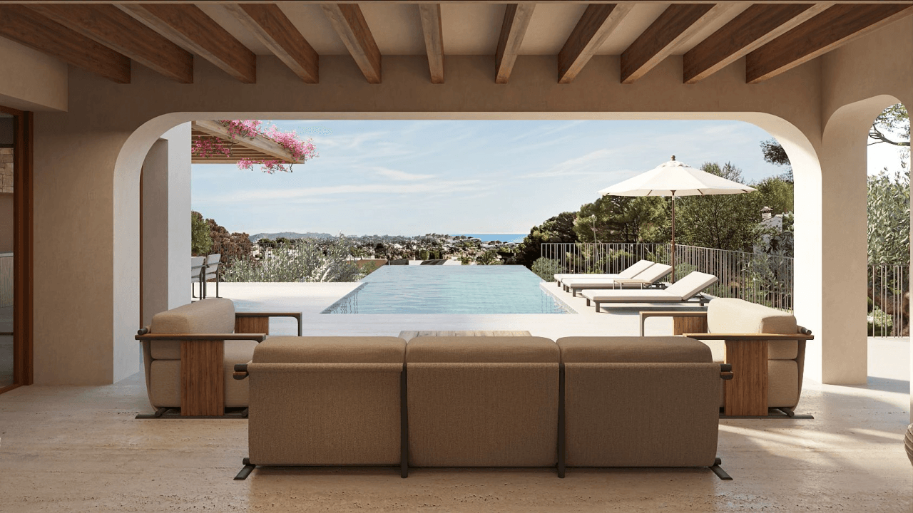 Villa de estilo ibicenco-mediterráneo à vendre à Benissa | Fustera