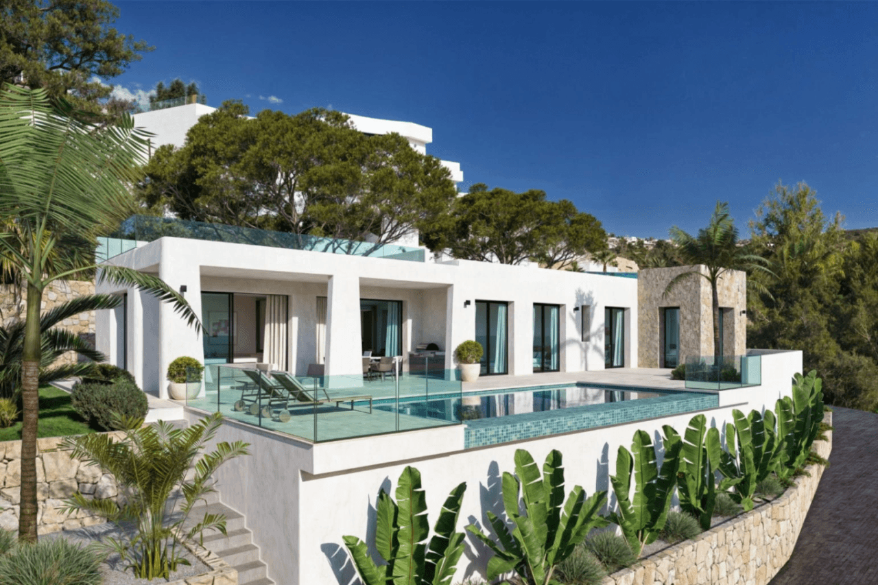 Villa de plain-pied avec vue sur la mer à Empedrola II Calpe