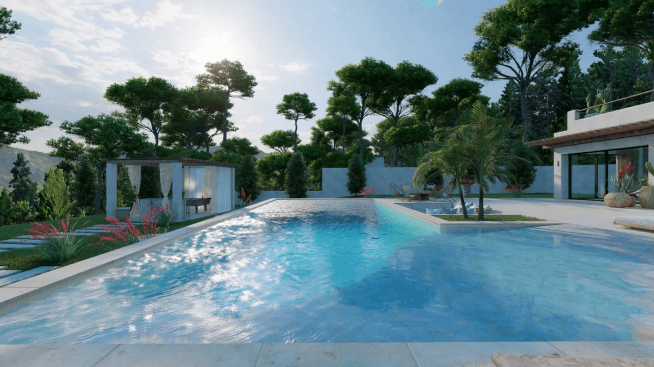 Villa exclusive de style ibicenco moderne avec vue sur la mer à Balcón al Mar, Jávea.