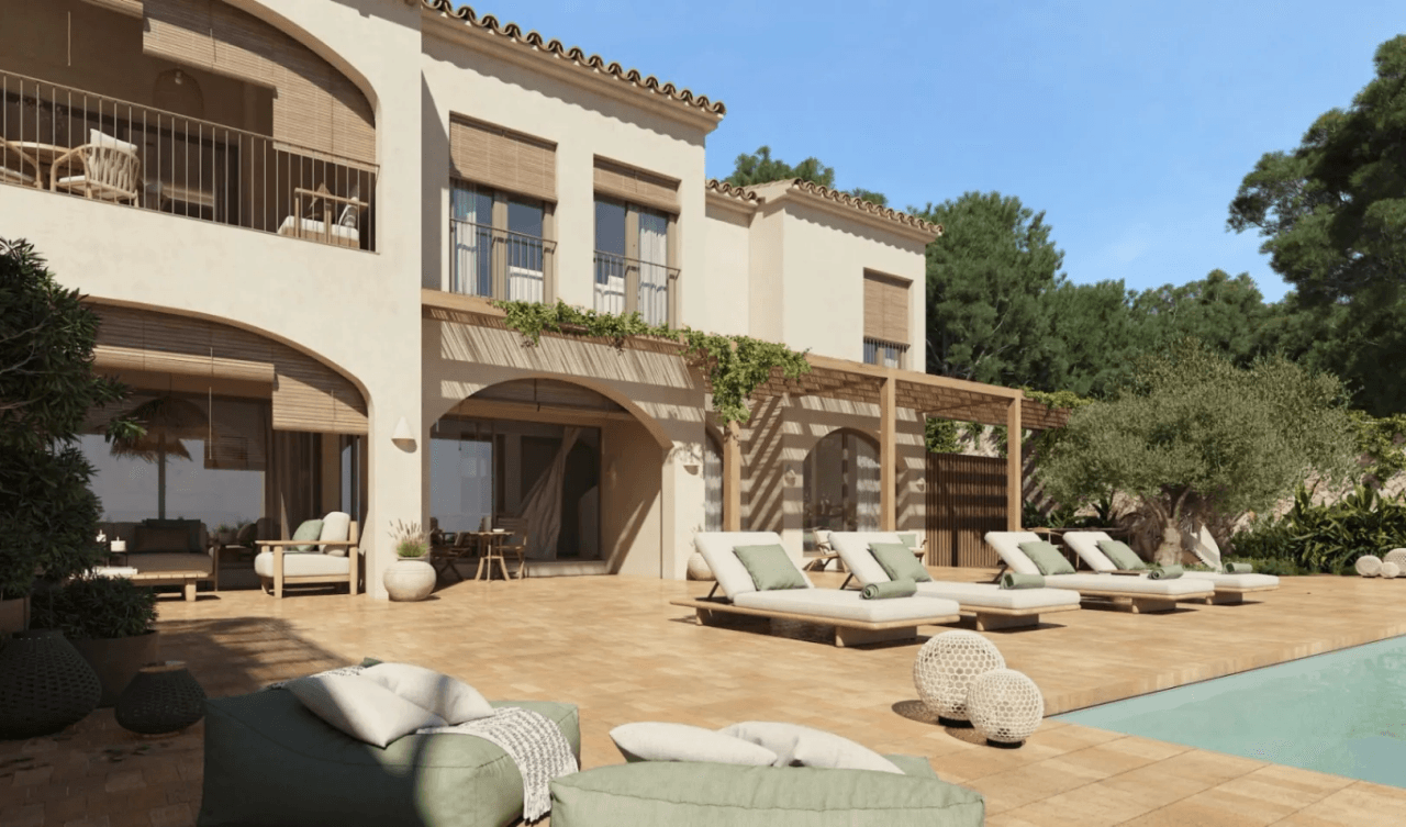 Villa méditerranéenne rénovée avec vue sur la mer à vendre à Benissa | Fustera