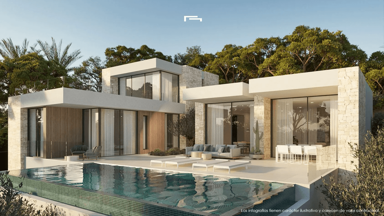 Villa exclusive en construction avec vue sur la mer à San Jaime, Benissa.