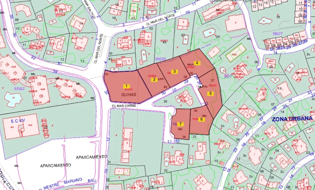 Parcelas para construcción de apartamentos de uso turístico en venta en Costera del Mar Moraira, Costa Blanca