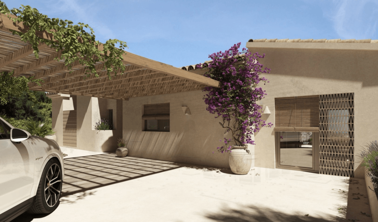 Villa méditerranéenne rénovée avec vue sur la mer à vendre à Benissa | Fustera