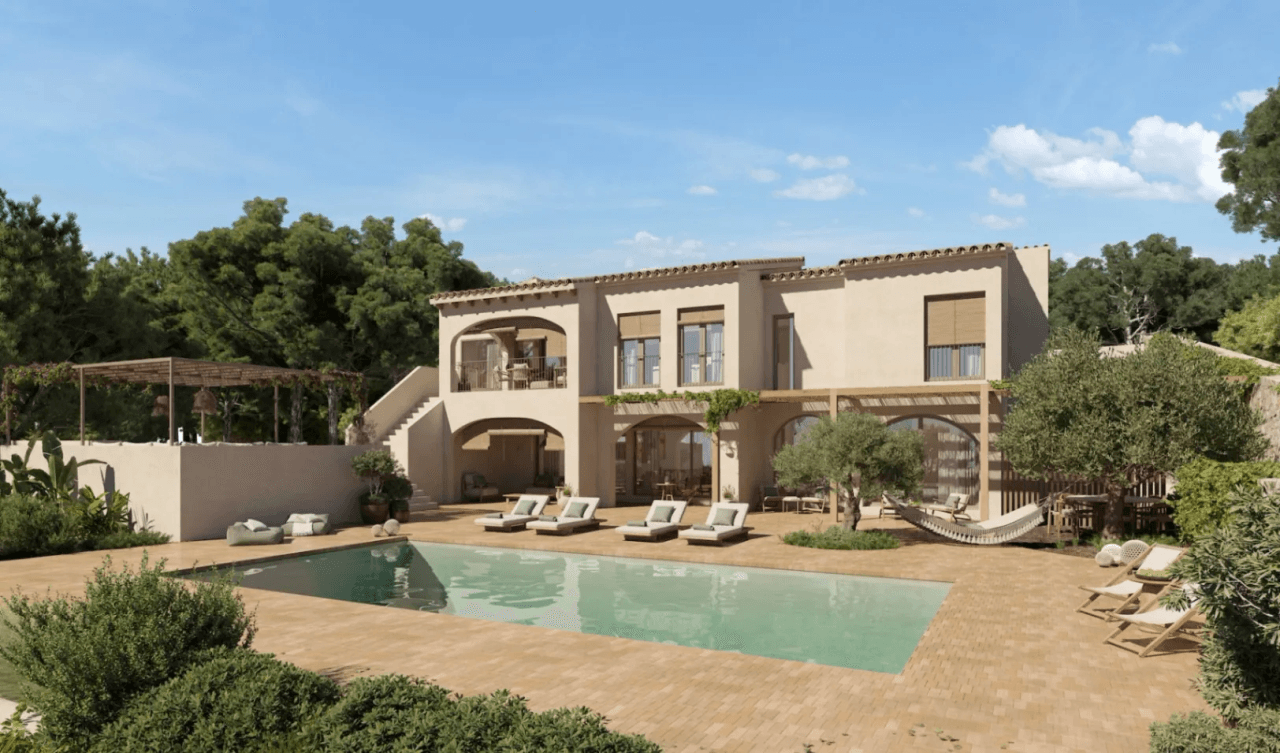 Villa méditerranéenne rénovée avec vue sur la mer à vendre à Benissa | Fustera