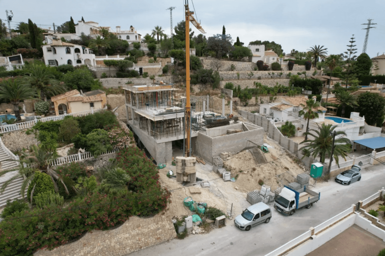 Villa exclusive en construction avec vue sur la mer à San Jaime, Benissa.