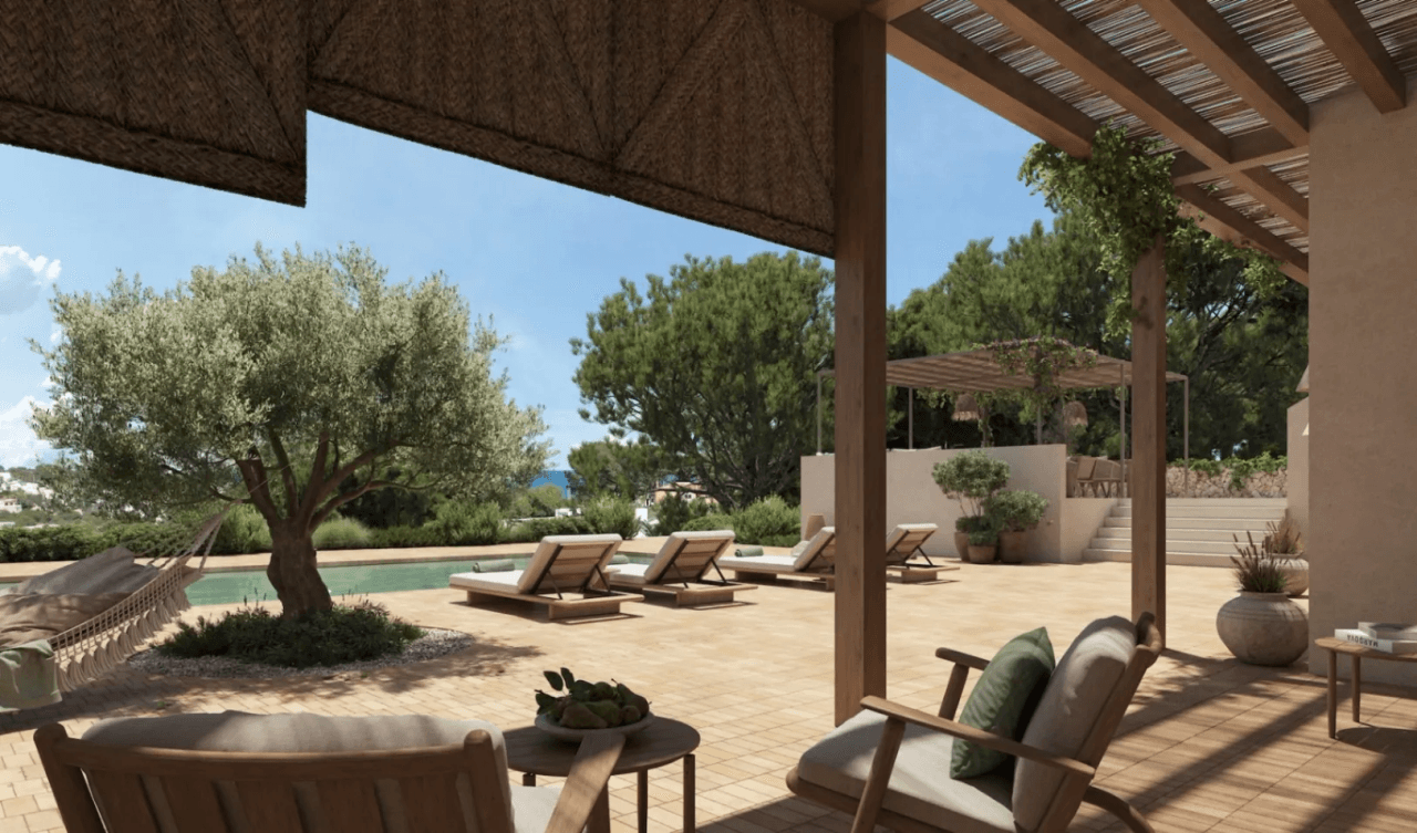 Villa méditerranéenne rénovée avec vue sur la mer à vendre à Benissa | Fustera