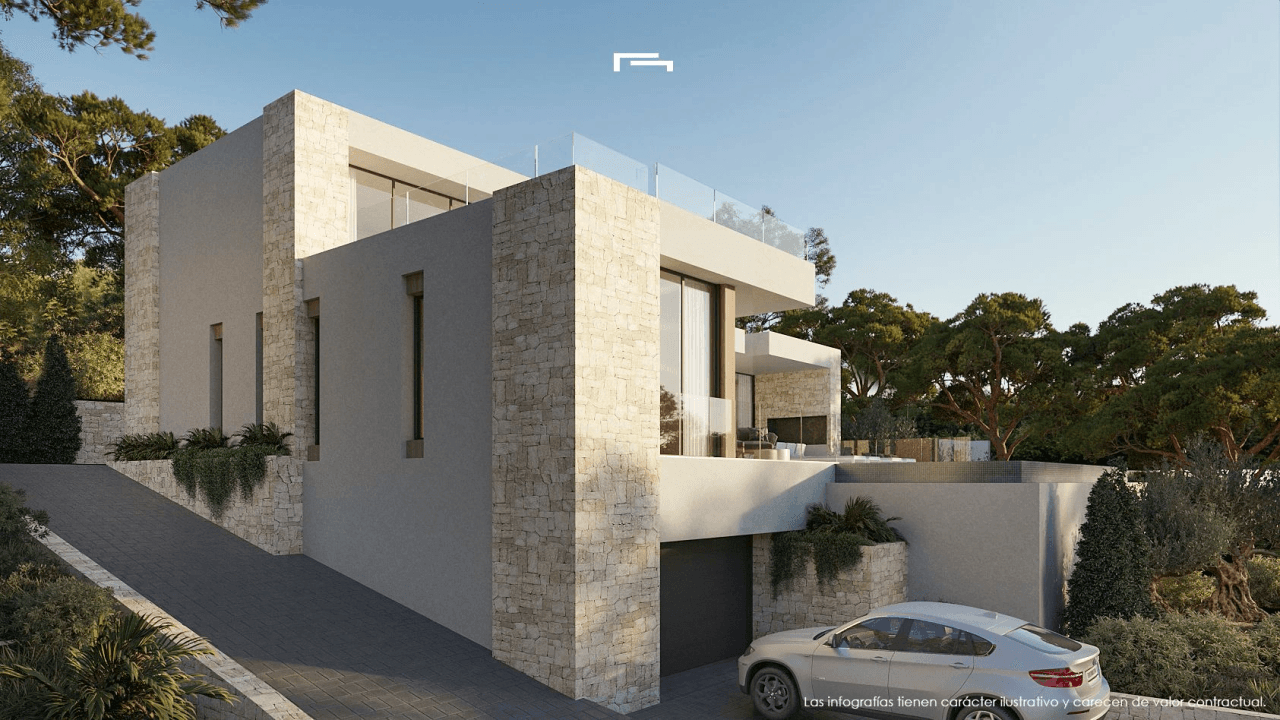 Villa exclusive en construction avec vue sur la mer à San Jaime, Benissa.