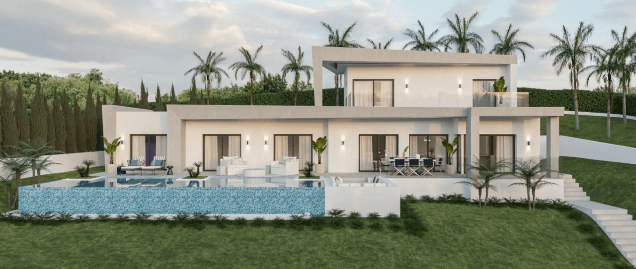 Villa de style moderne avec permis de construire à Villes del Vent Jávea