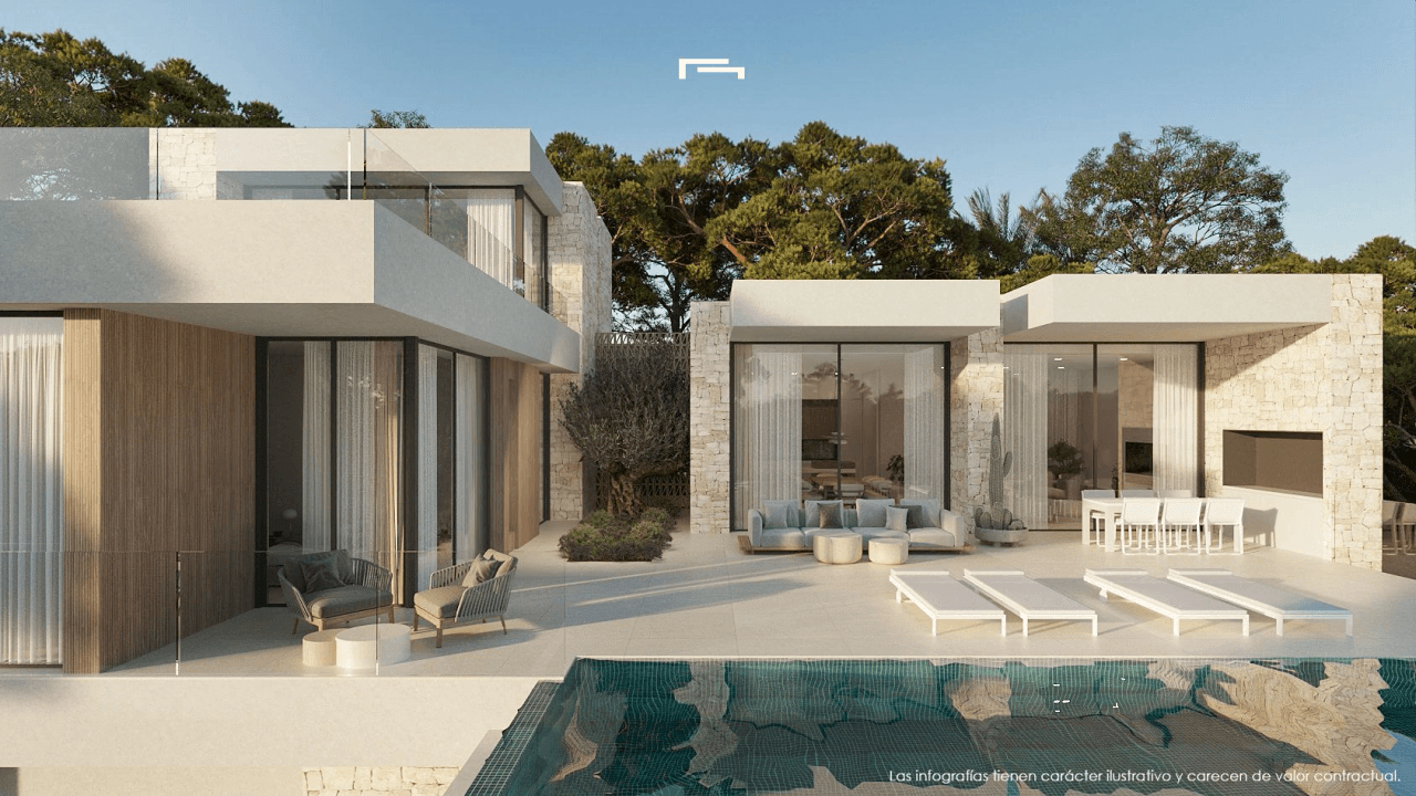 Villa exclusive en construction avec vue sur la mer à San Jaime, Benissa.