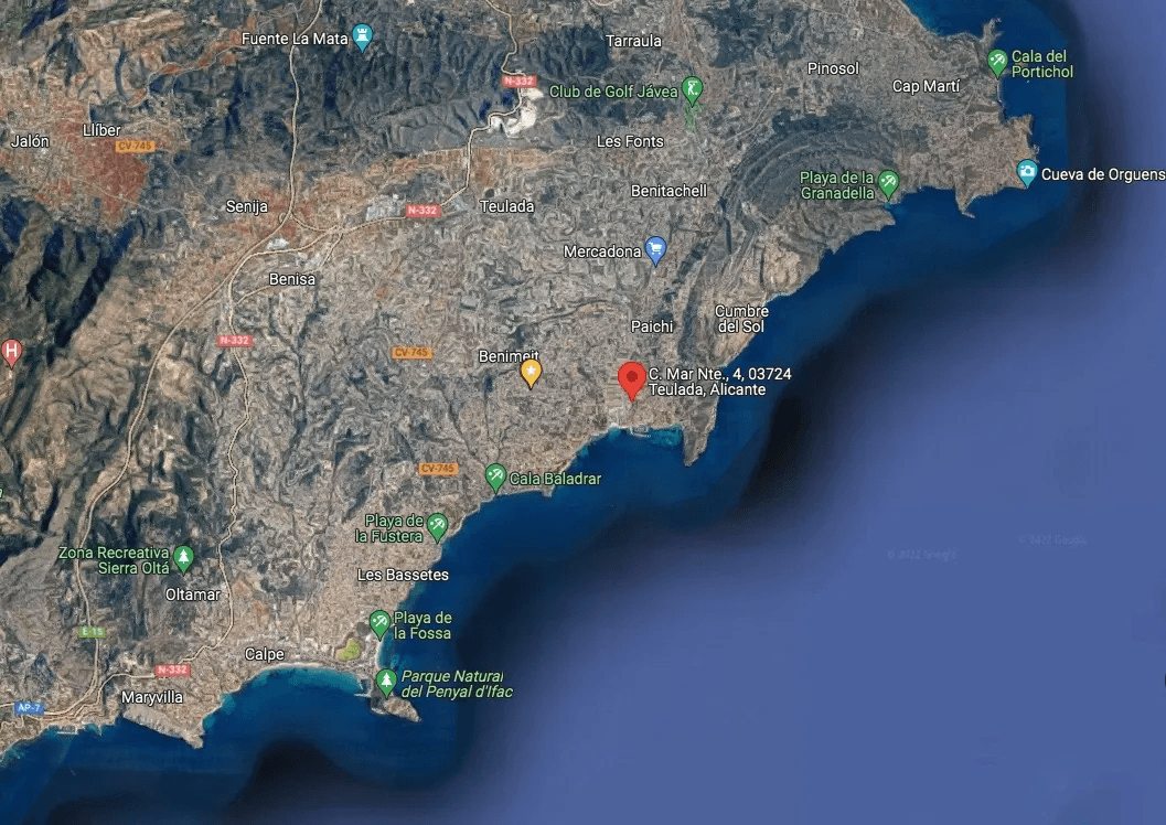 Parcela en venta en Costera del Mar, Moraira, Alicante