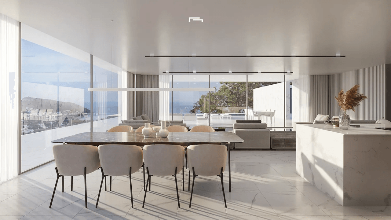 Villa neuve avec vue sur la mer à vendre à El Portet Moraira, Costa Blanca