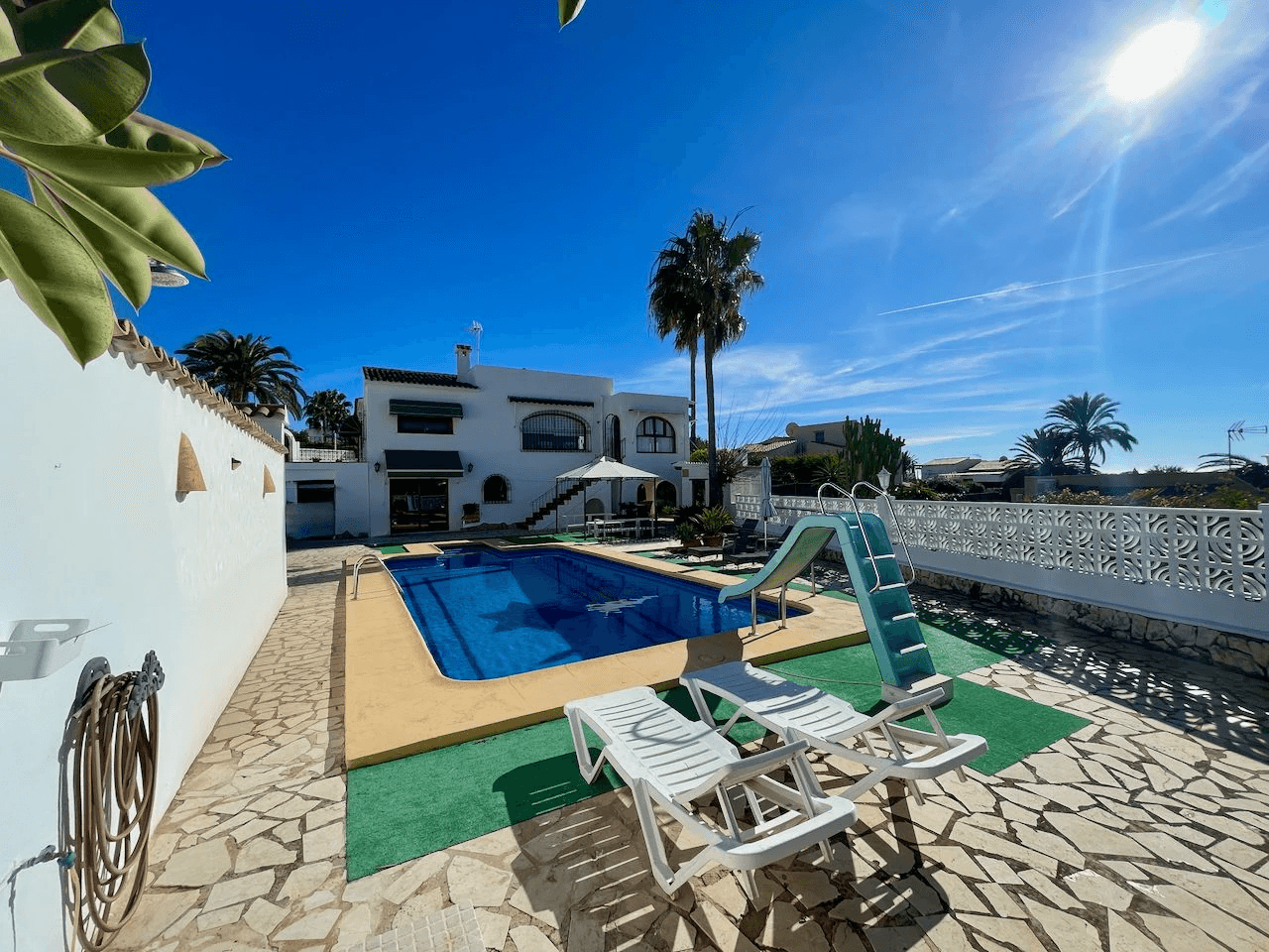 Villa traditionnelle avec vue sur la mer et le Peñón de Ifach dans l'Urbanisation San Jaime, Benissa