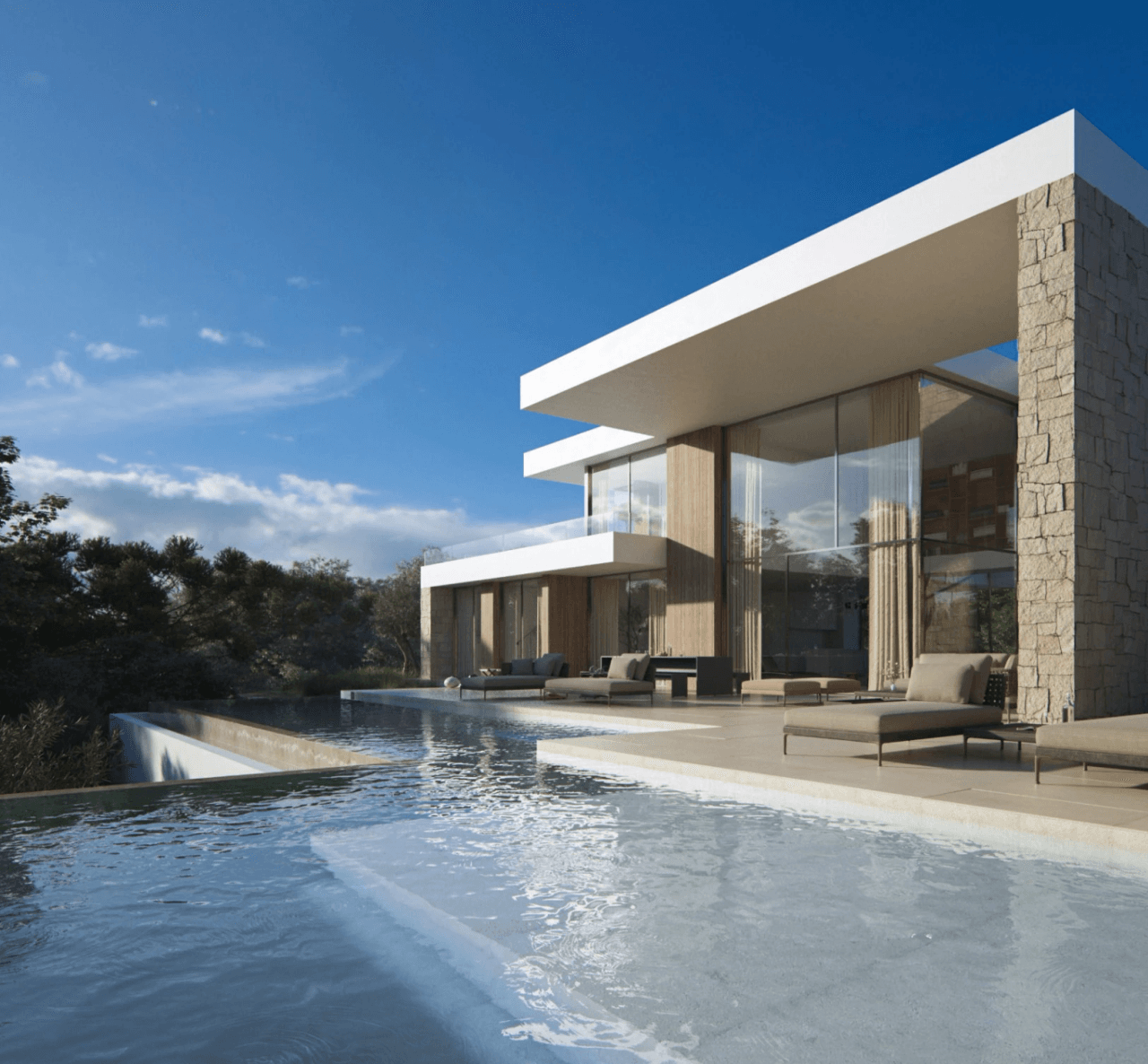 Villa de lujo moderna con vistas al mar en venta en Moraira | Fanadix