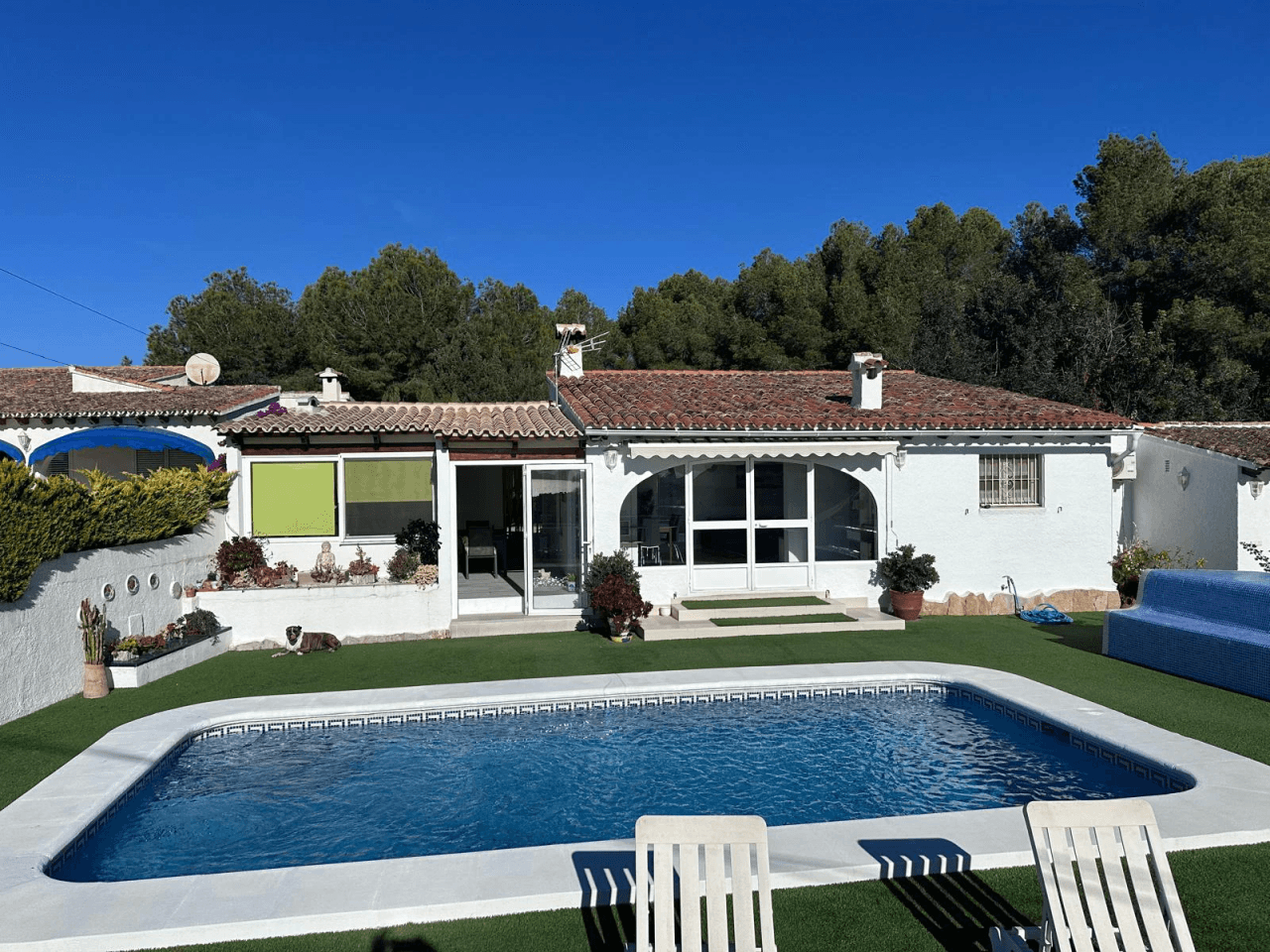 Villa de plain-pied avec vue sur la mer à vendre à La Sabatera, Moraira