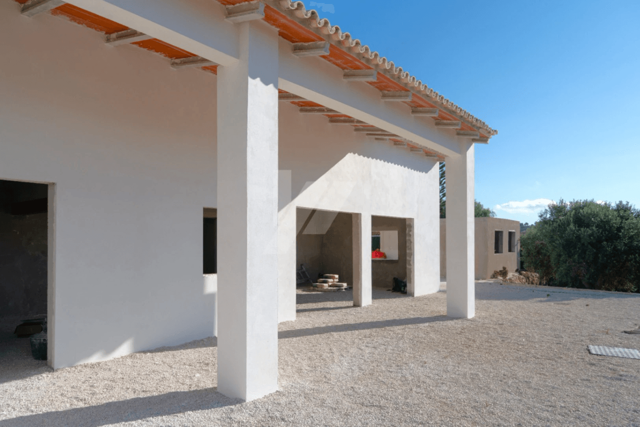 Finca en venta con vistas al mar en Benissa. Costa Blanca.