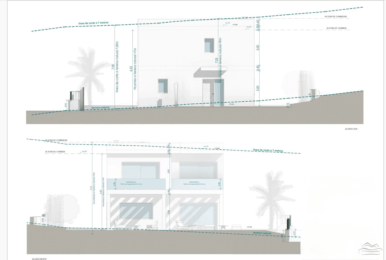 Terrain avec projet et permis à vendre à Pinosol - Javea