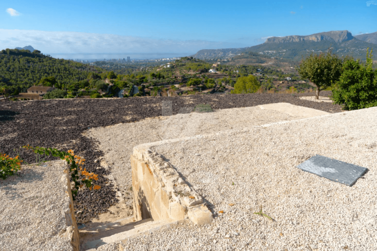 Finca en venta con vistas al mar en Benissa. Costa Blanca.