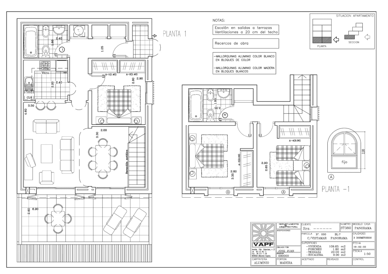 Cumbre del Sol appartement duplex avec vue sur la mer