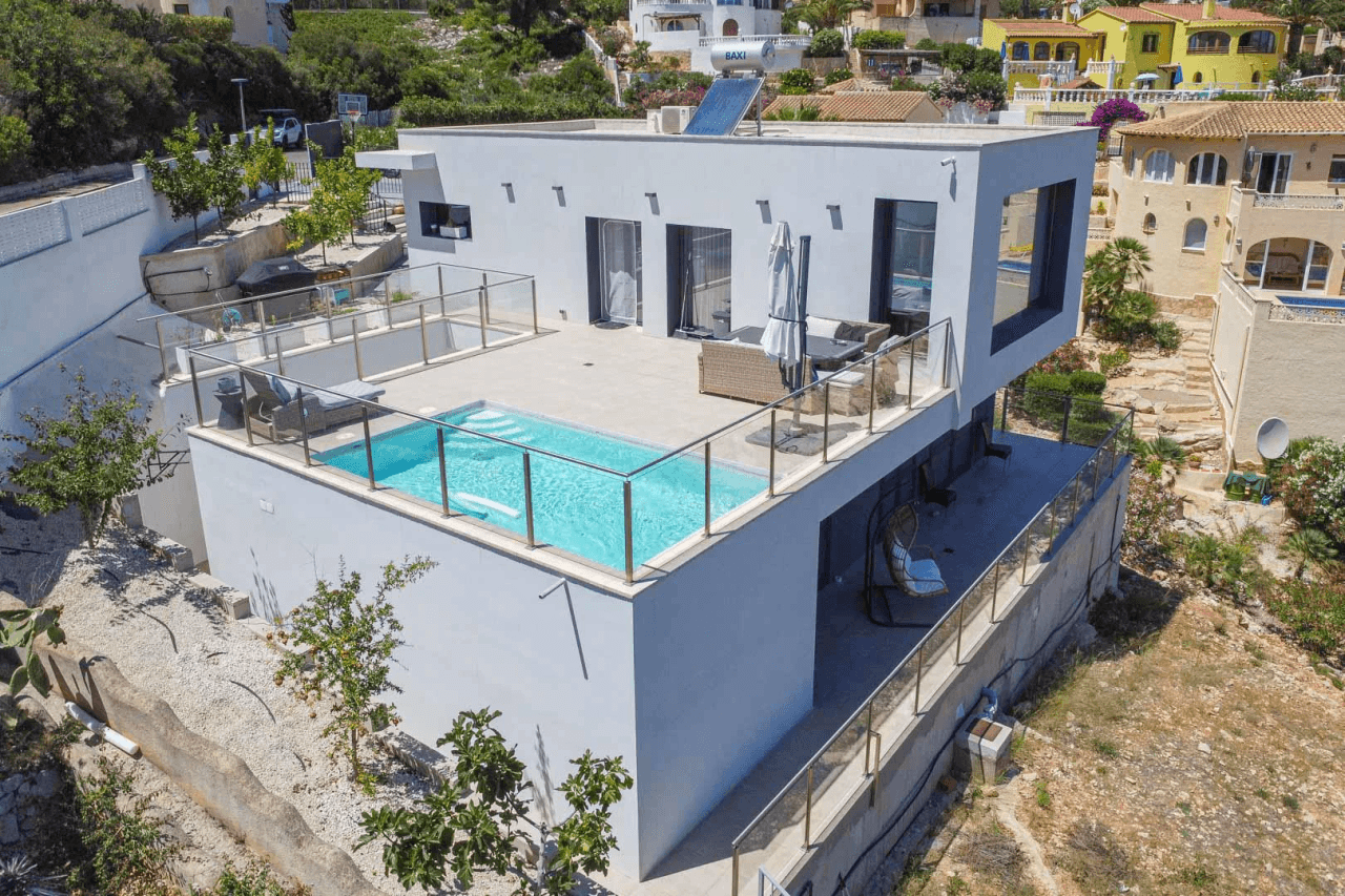 Cumbre del Sol Villa moderne avec vue sur la mer