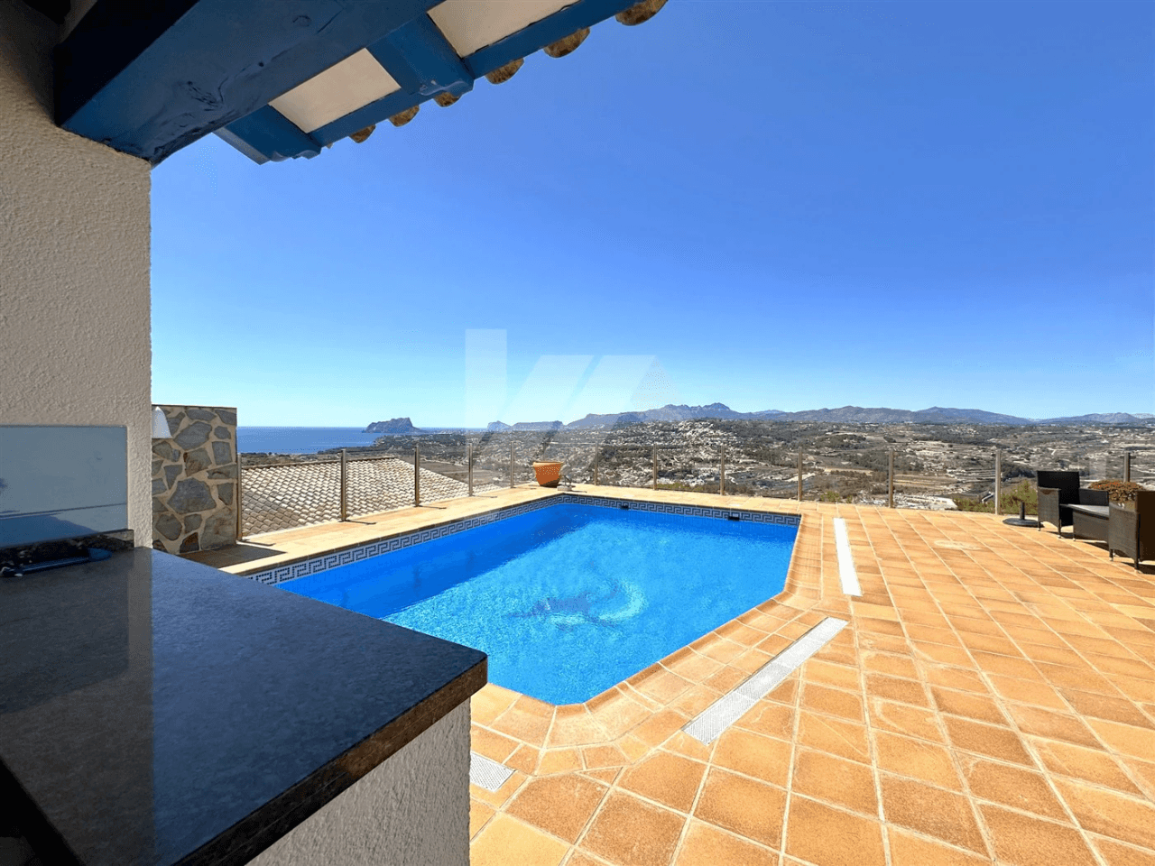 Villa exceptionnelle à vendre avec vue sur la mer à Moraira.