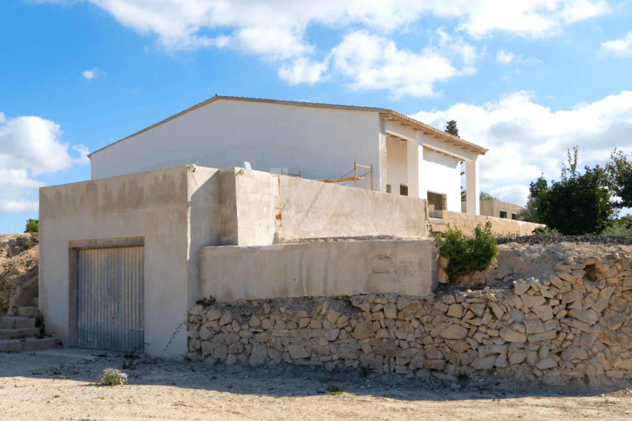 Finca en venta con vistas al mar en Benissa. Costa Blanca.