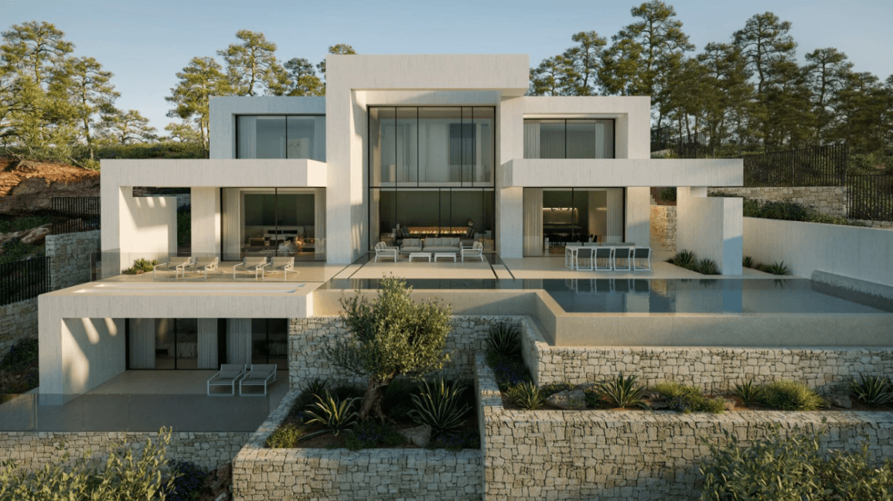Chalet moderne à vendre avec 4 chambres à Granadella Jávea