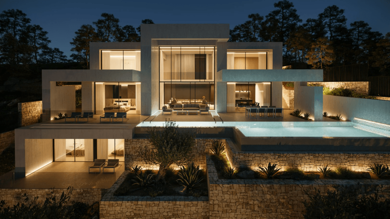 Chalet moderne à vendre avec 4 chambres à Granadella Jávea