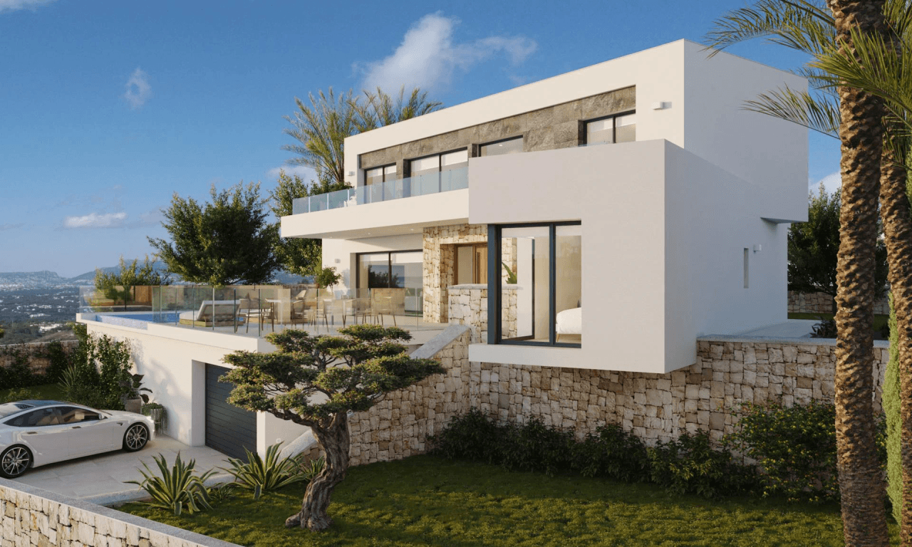 Cumbre del Sol : villa moderne de luxe offrant une vue imprenable sur la mer