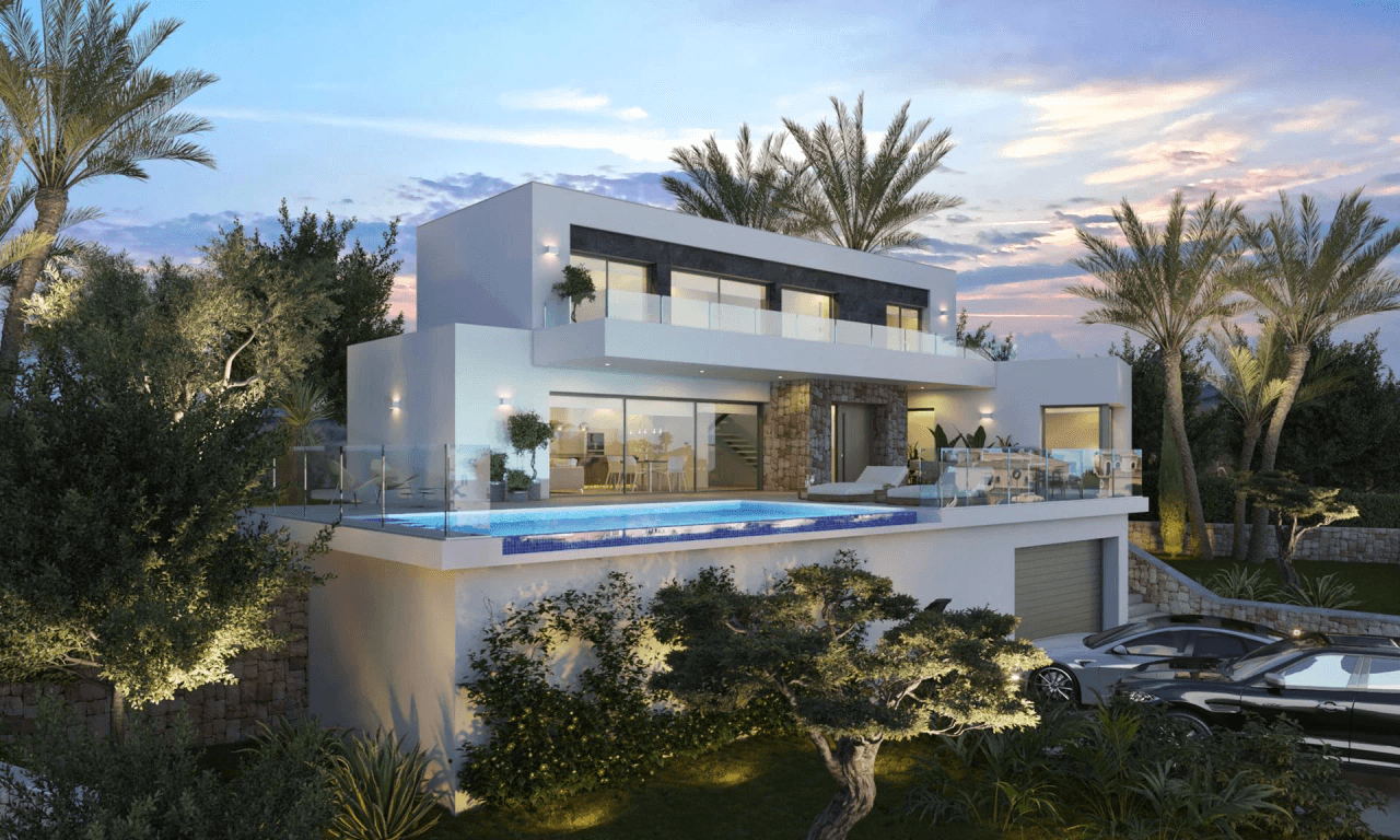 Cumbre del Sol : villa moderne de luxe offrant une vue imprenable sur la mer