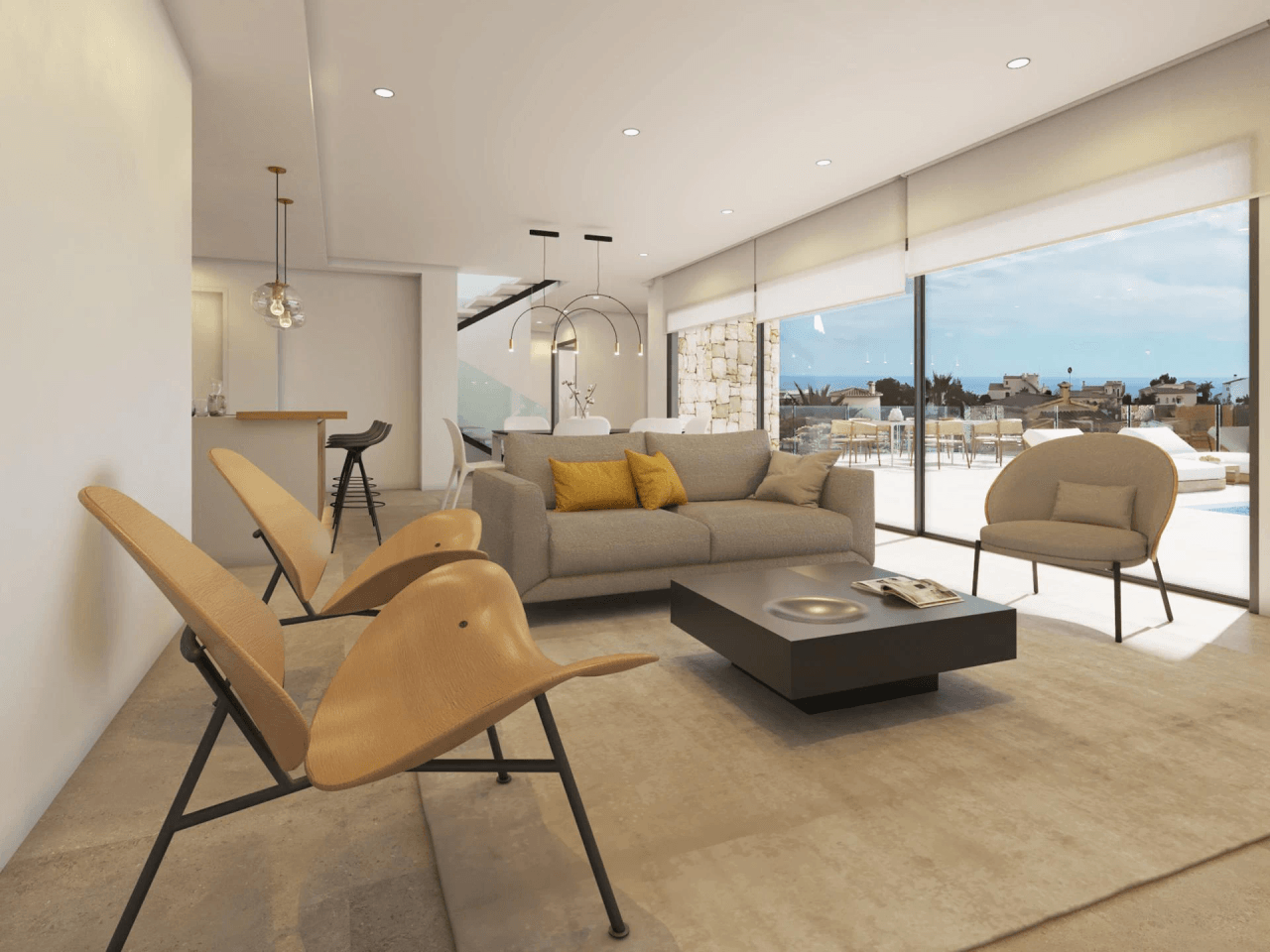 Cumbre del Sol : villa moderne de luxe offrant une vue imprenable sur la mer