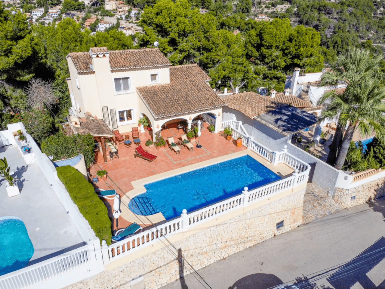Villa à Benissa avec vue sur la mer et appartement invités séparé