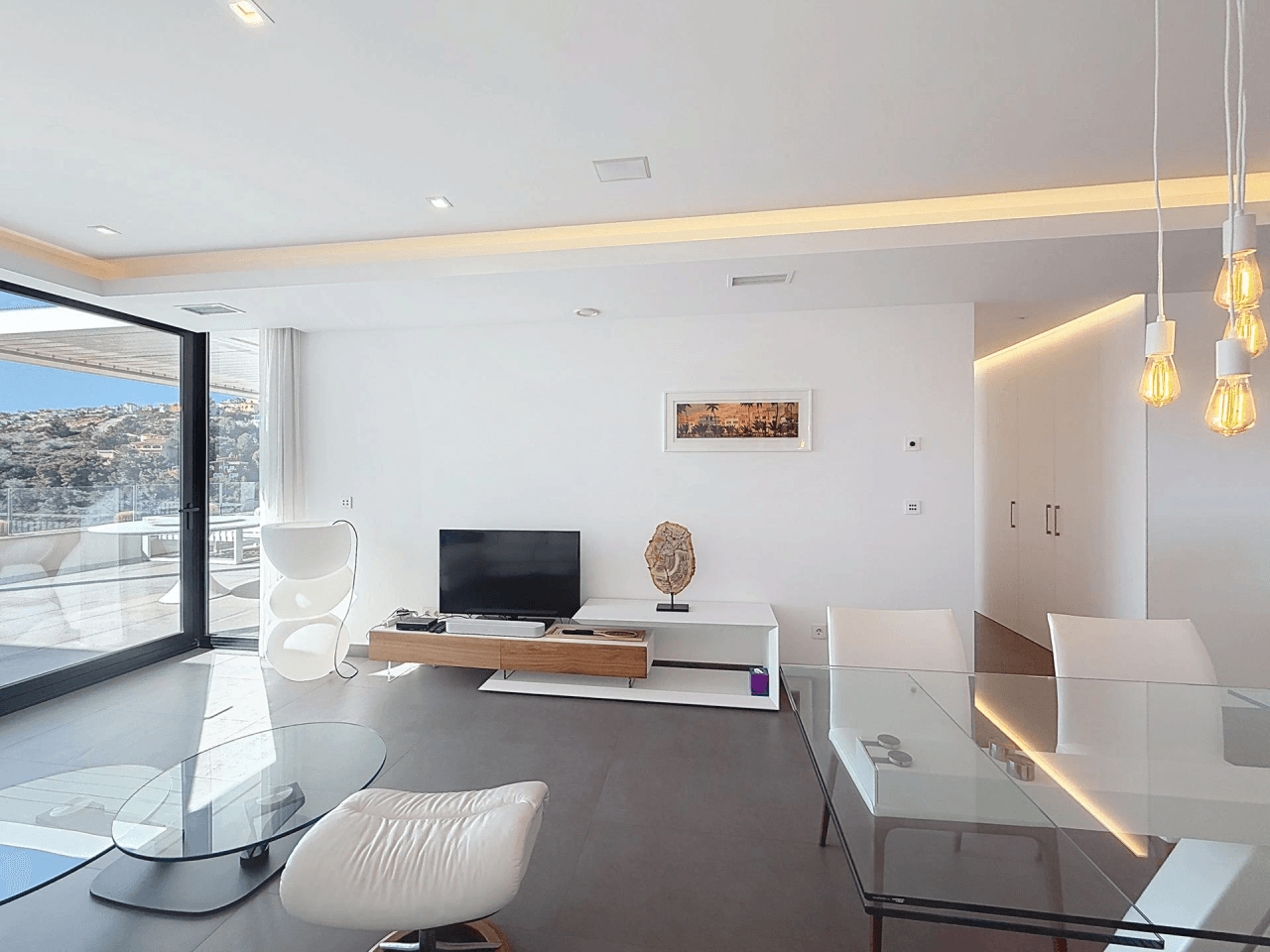 Cumbre del Sol penthouse moderne de luxe avec vue sur les falaises et la mer