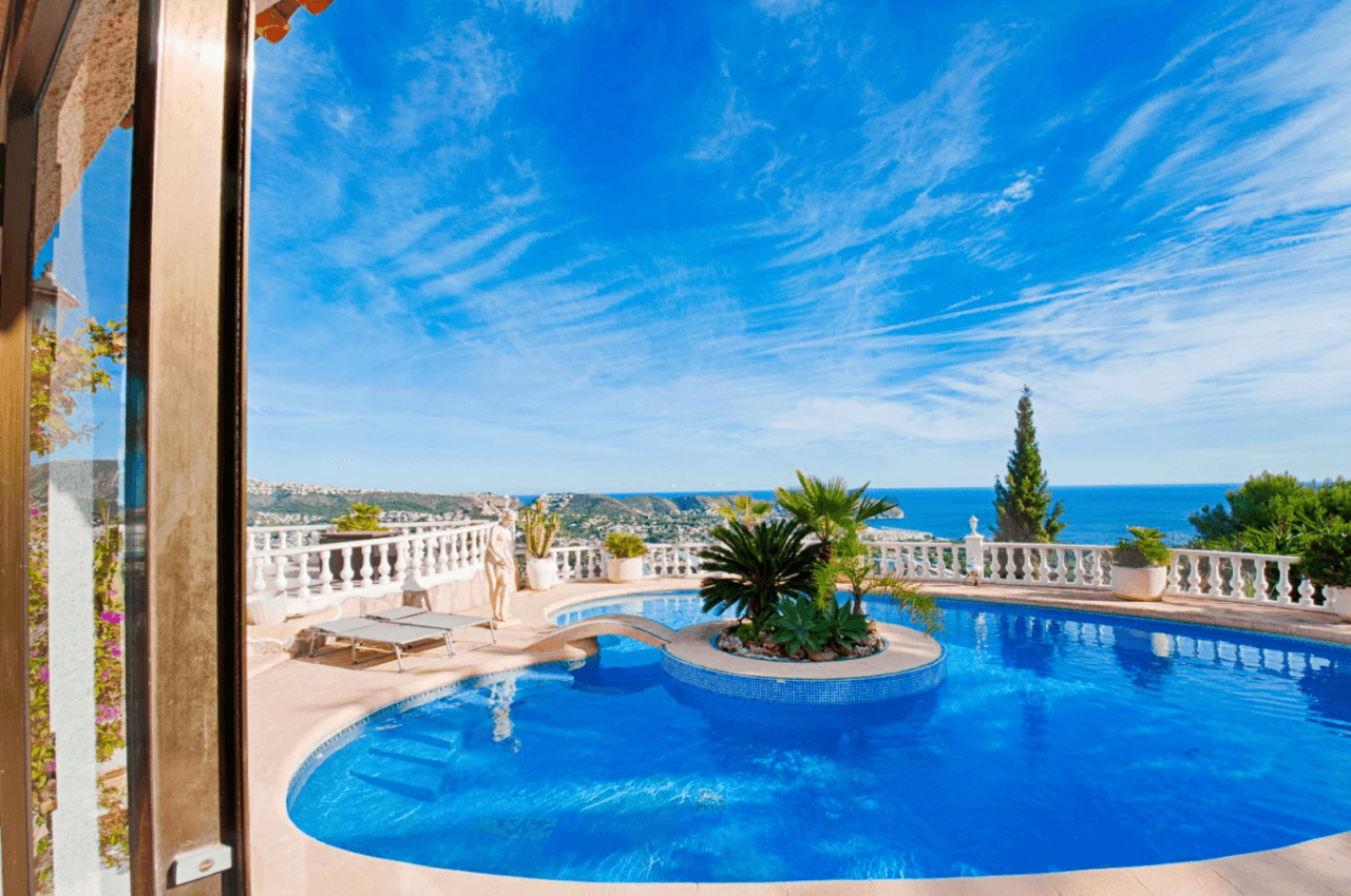 C’est probablement l’une des plus belles vues sur la mer de Moraira.