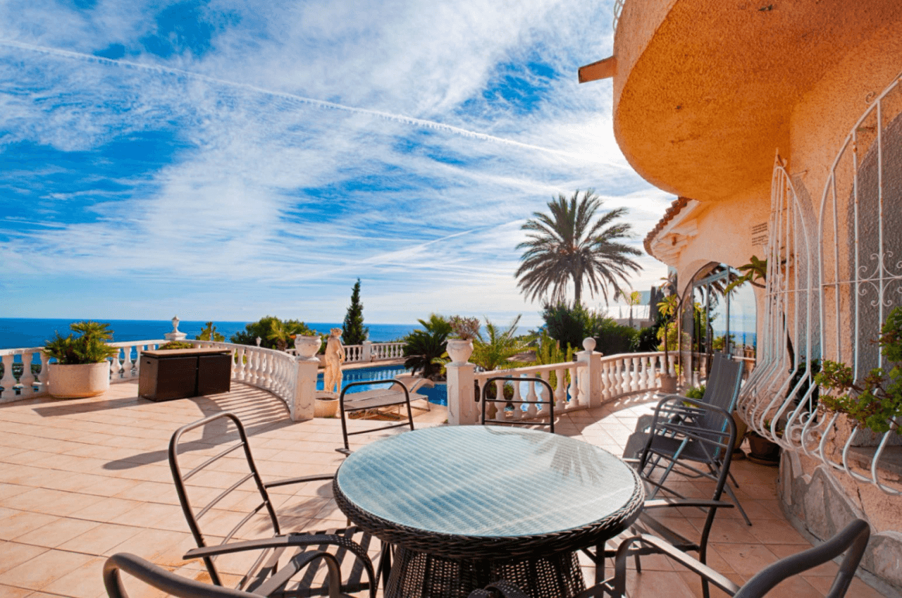 C’est probablement l’une des plus belles vues sur la mer de Moraira.