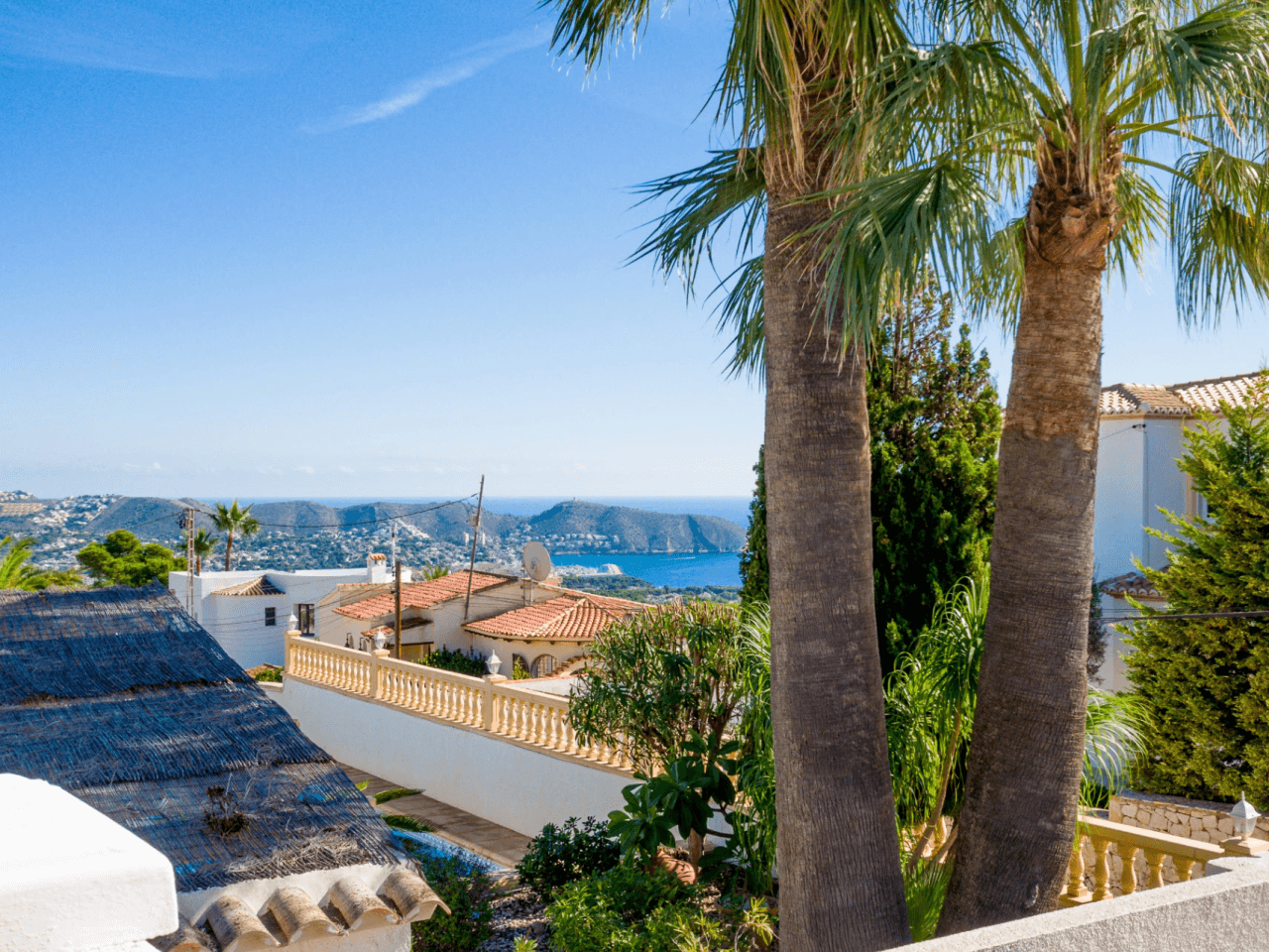 Villa à Benissa avec vue sur la mer et appartement invités séparé