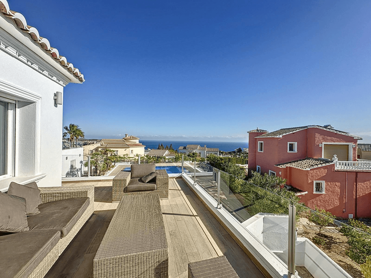 Villa Cumbre del Sol avec vue sur la mer à Magnolias