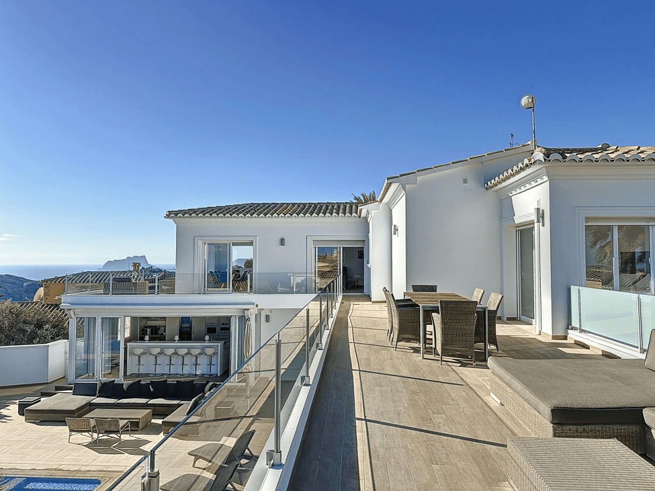 Villa Cumbre del Sol avec vue sur la mer à Magnolias