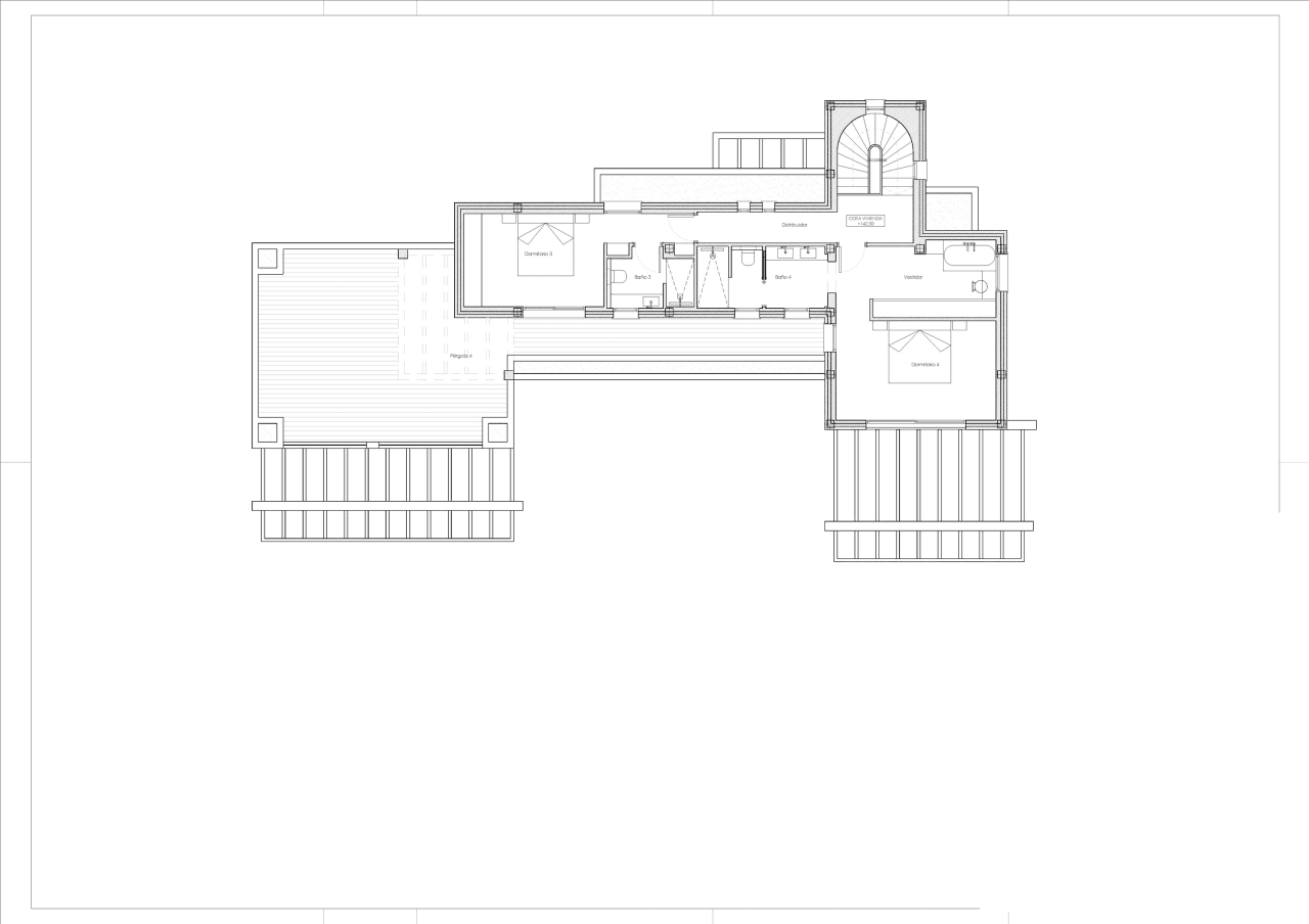 Villa neuve de style ibérique exclusive à Benissa avec vue panoramique et équipements de luxe.