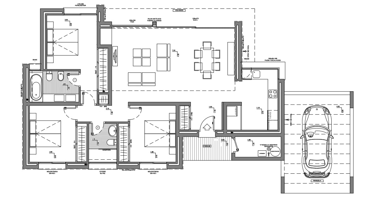 Villa moderne avec vue sur la mer et piscine privée