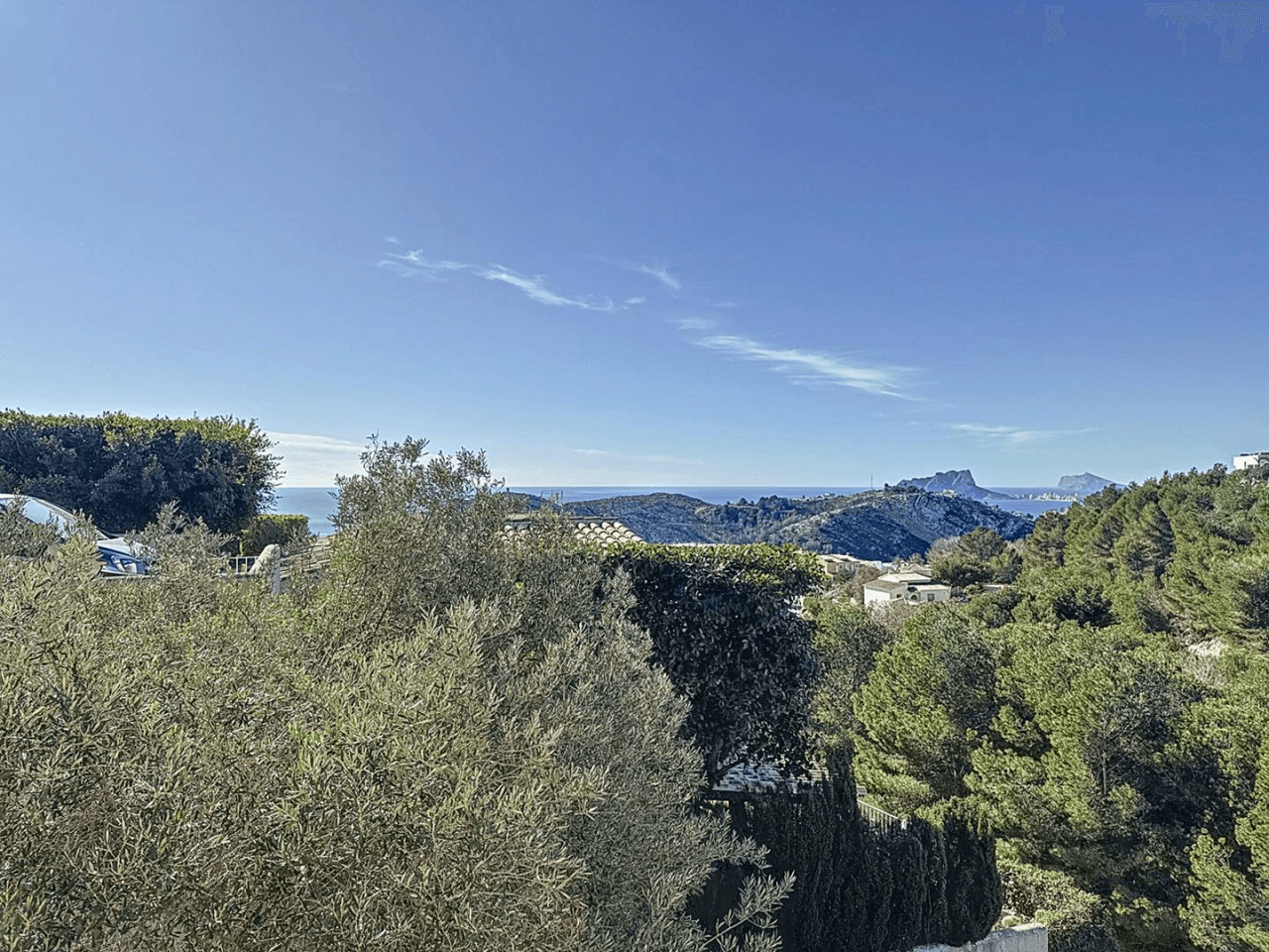 Villa Cumbre del Sol avec vue sur la mer et piscine privée