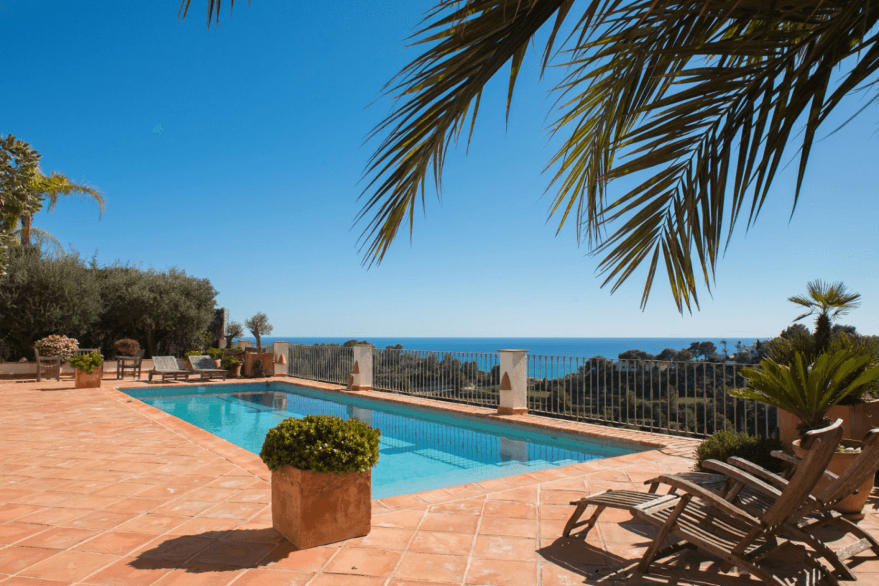 Villa avec des vues spectaculaires sur la mer à vendre à Teulada Moraira