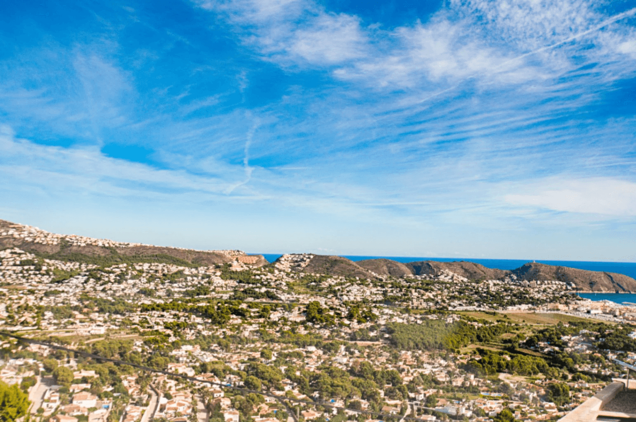 C’est probablement l’une des plus belles vues sur la mer de Moraira.