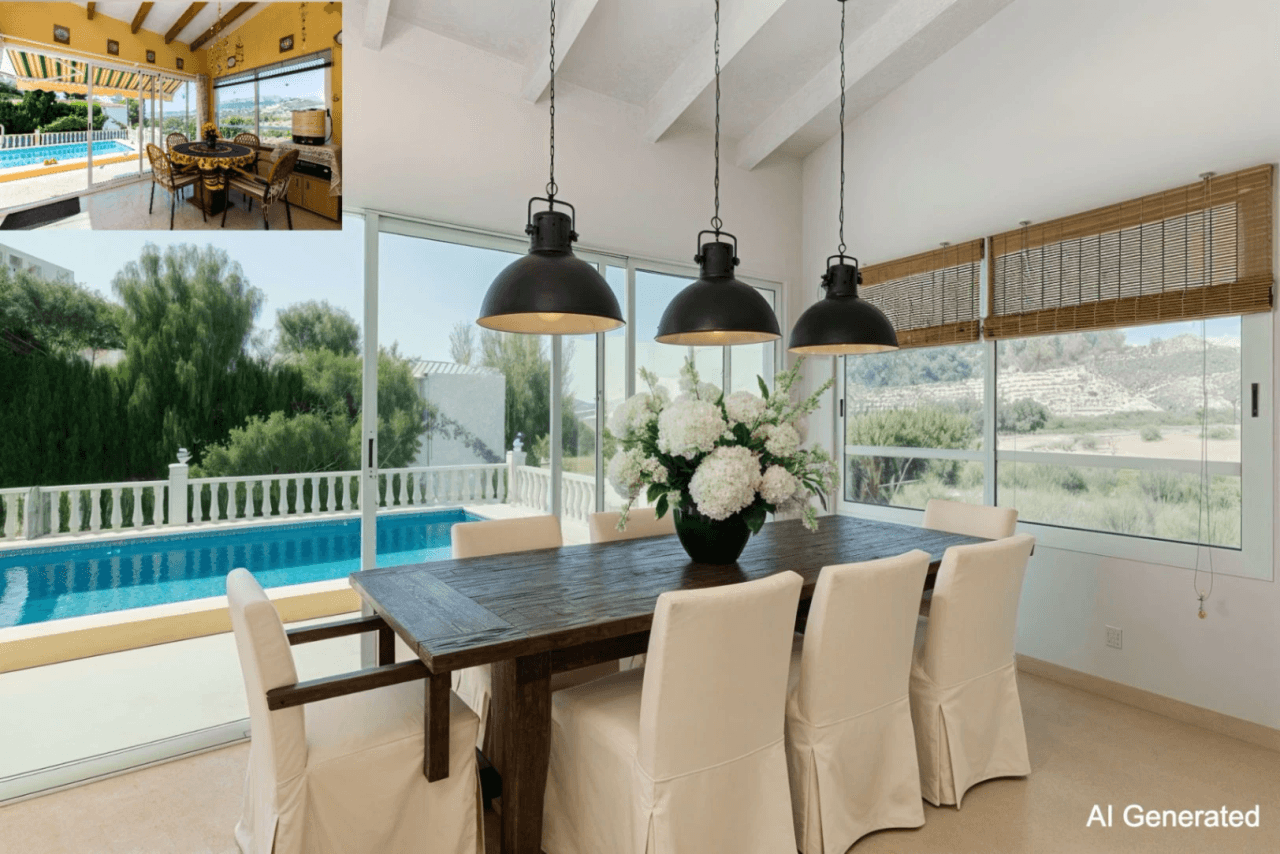 Villa tranquille avec vue sur la montagne à vendre à Calpe