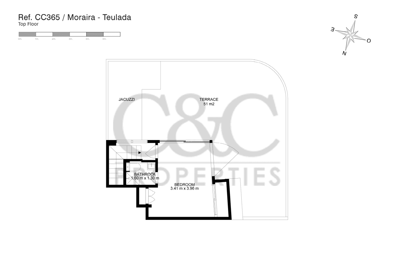 Appartement à vendre au centre de Moraira, 3 chambres.