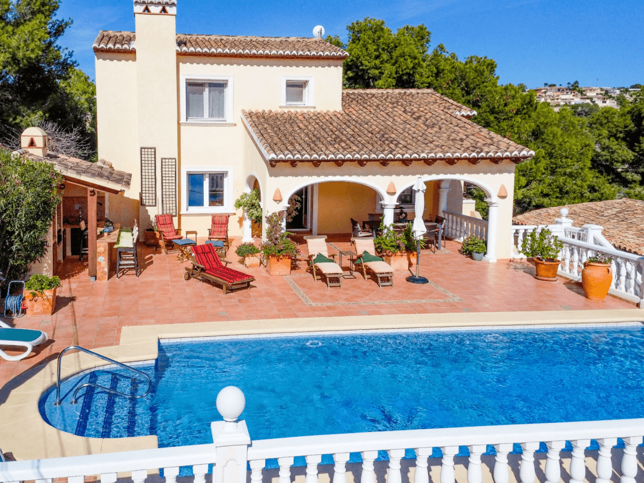 Villa à Benissa avec vue sur la mer et appartement invités séparé