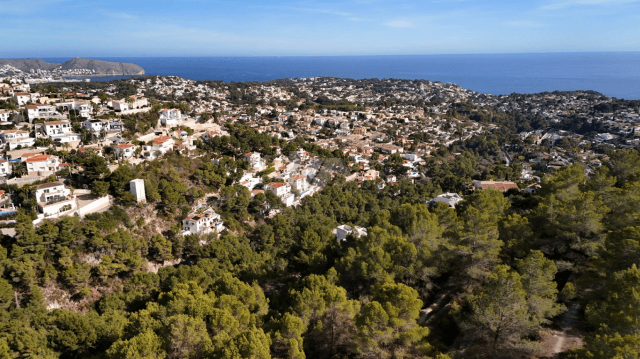 Terrain avec vue sur la mer à vendre à Benissa, Costa Blanca.