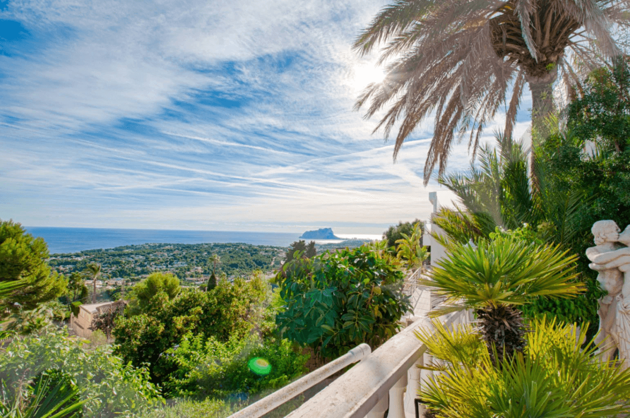C’est probablement l’une des plus belles vues sur la mer de Moraira.